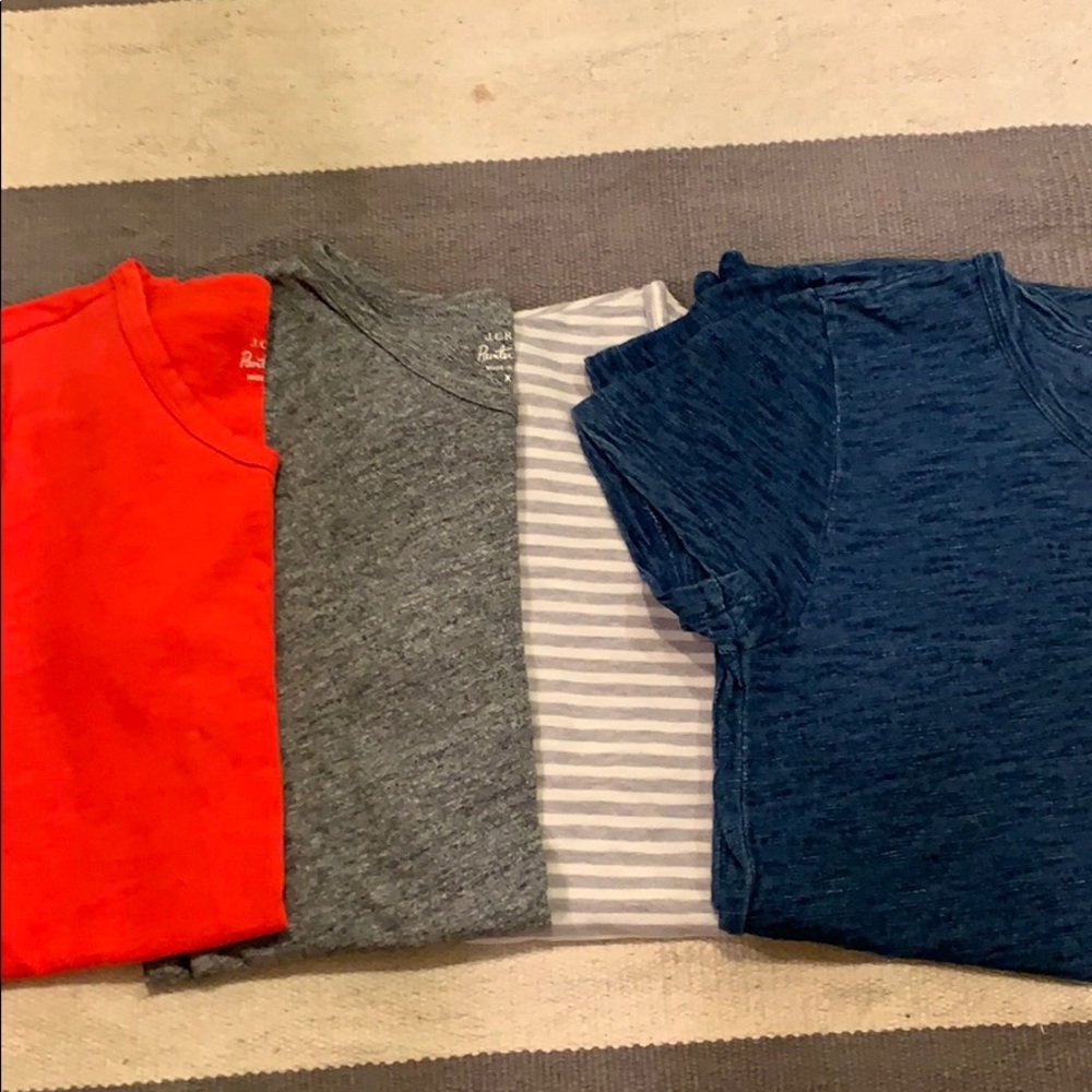 4 XS J. Crew painter tees